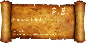 Penczu Edgár névjegykártya